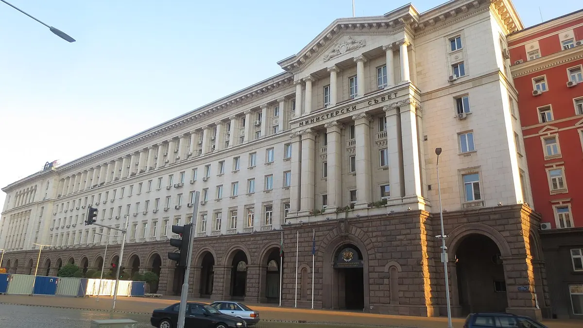 Сградата на Министерския съвет в центъра на София